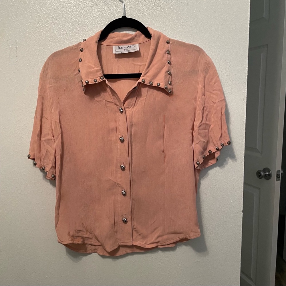 Patricia Wolf Western Studded shirt size M